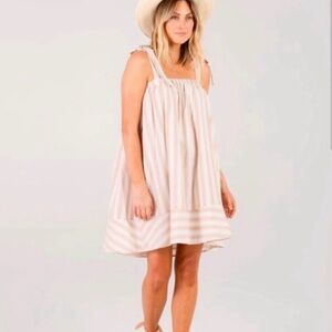 Rylee + Cru striped mama dress & baby top